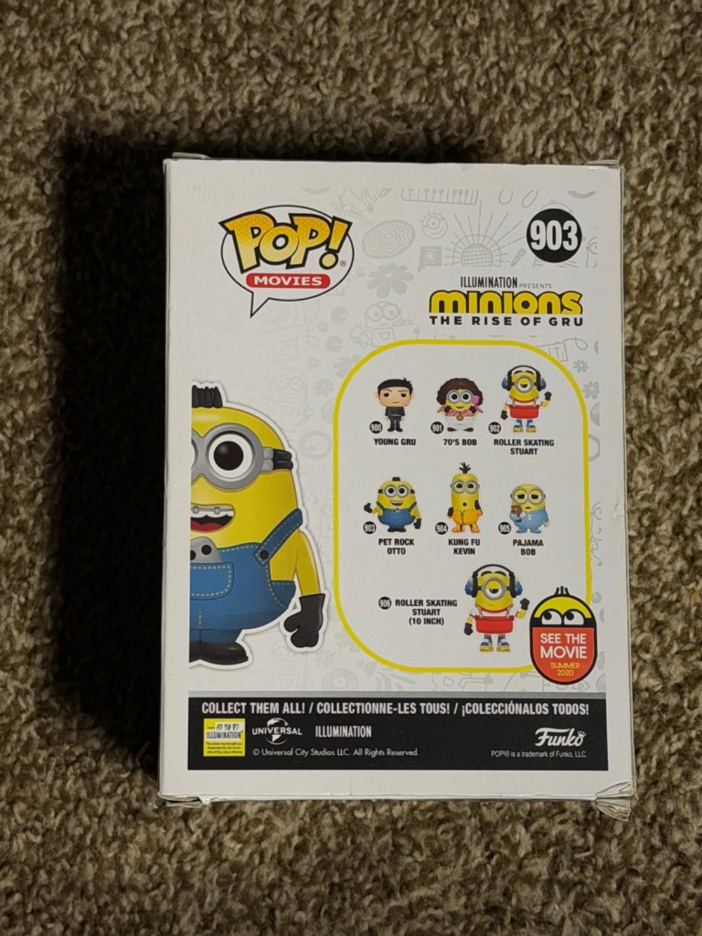 Funko Pop! Minions Pet Rock Otto Vinyl Figure - Yellow & Blue - Picture 3 of 9